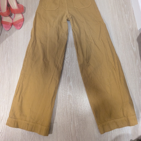 Ba&sh Dixon Cotton Twill Wide Leg Pants in Ocre - Picture 8 of 16